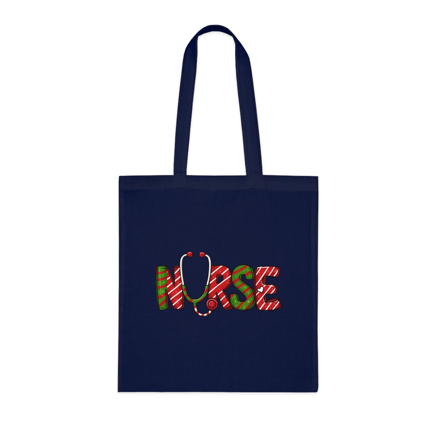 Nurse Christmas Tote Bag | Nurse Canvas Tote | Cotton Tote