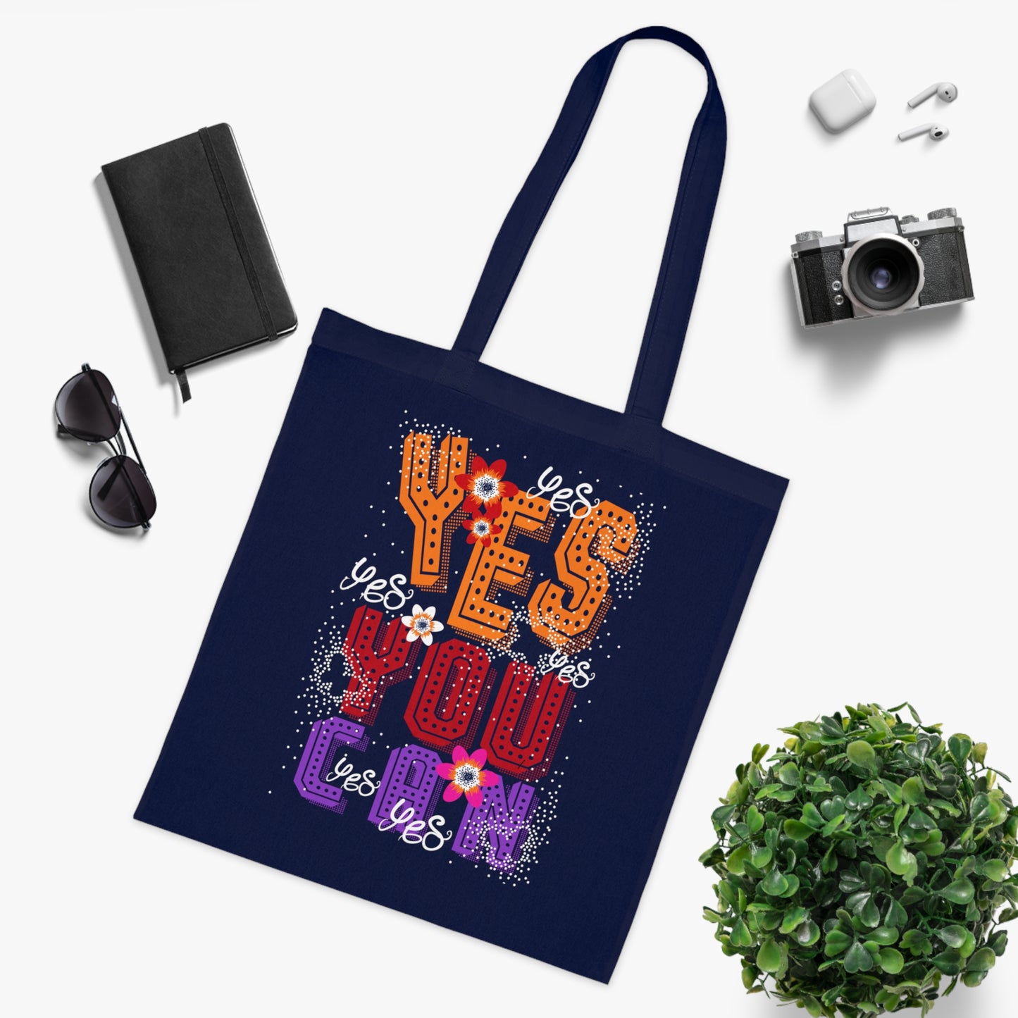 Motivational Canvas Tote Bag for Women, Work, School & Everyday Use | Cotton Tote
