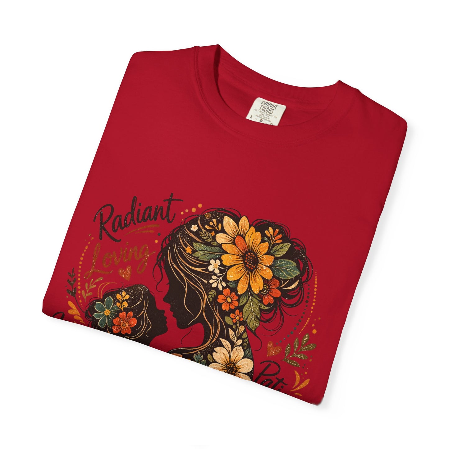 Radiant Loving Mother Graphic T-Shirt | Floral Mom Appreciation Tee