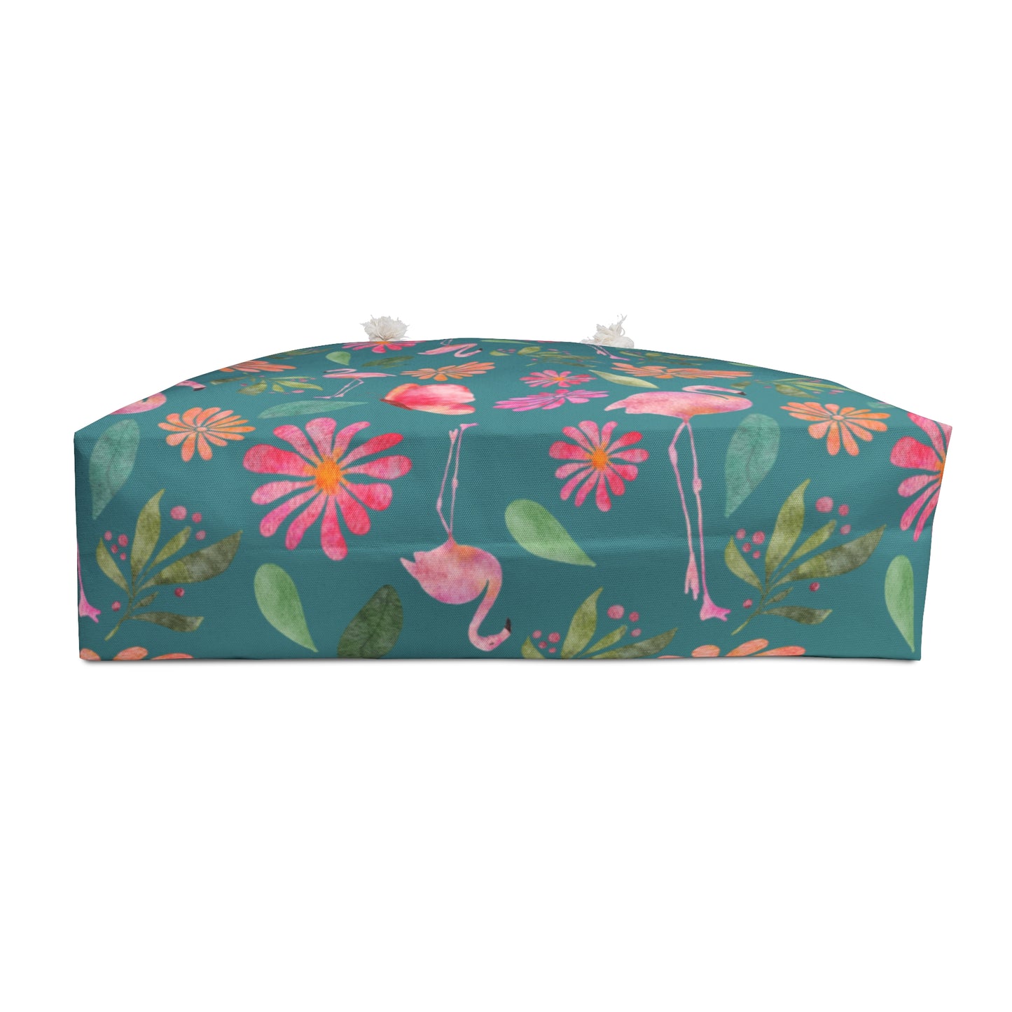 Tropical Flamingo Weekender Bag | Floral Vacation Tote | Colorful Boho Carry-On Tote for Stylish Getaways