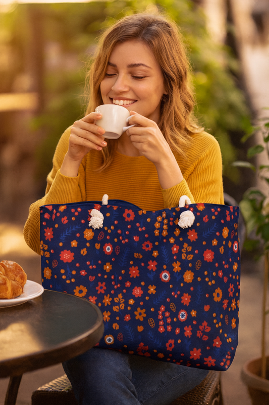 Floral Print Weekender Bag, Stylish Travel Bag, Overnight Bag, Weekend Getaway Luggage, Boho Chic Bag, Summer Vacation Bag, Perfect Mom Gift