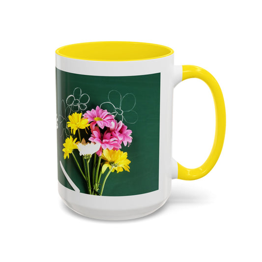 Best Teacher Ever Mug | Cute Appreciation Gift for Teachers | Thank You Gift Idea | Accent Coffee Mug | 11oz | 15oz