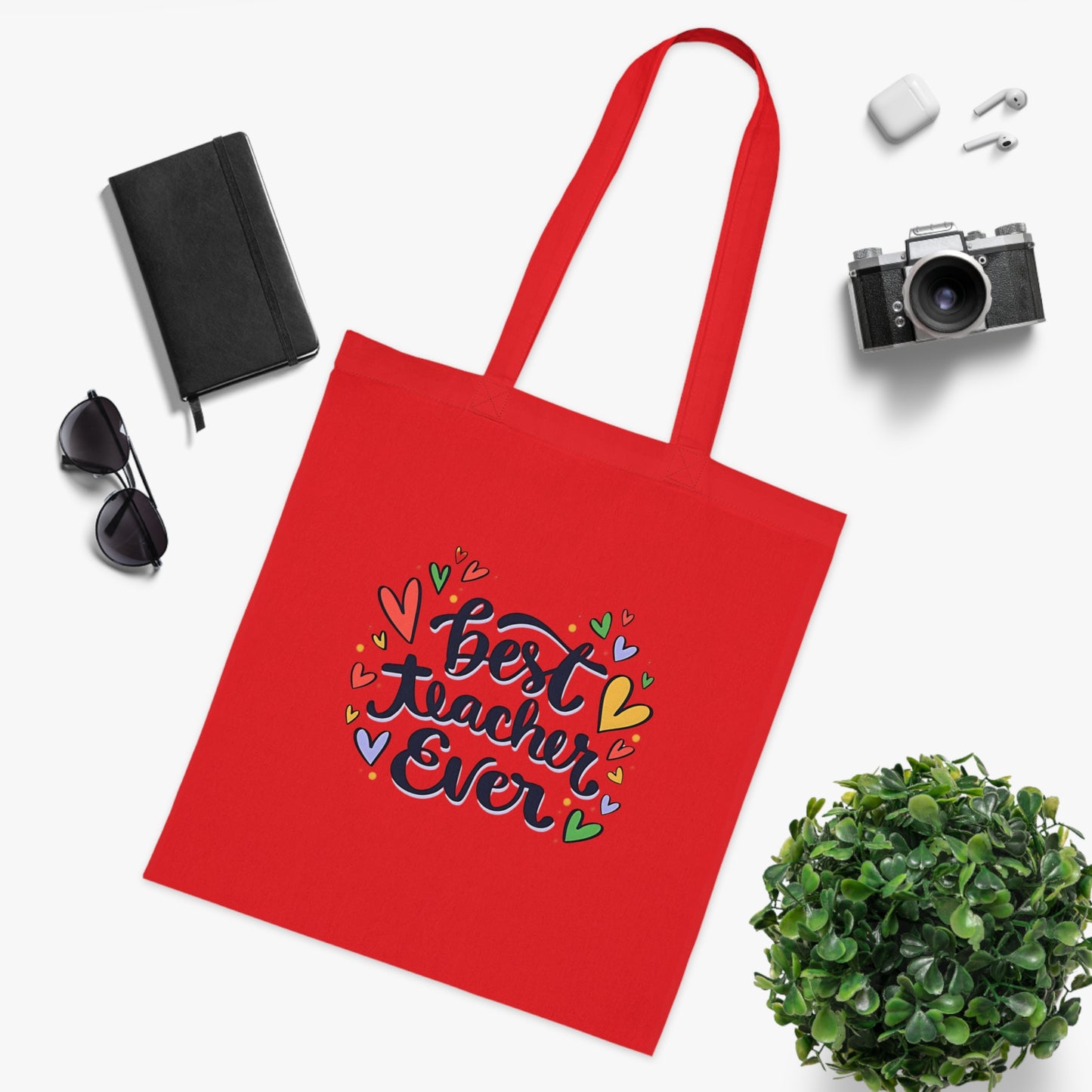Cute Teacher Gift | Canvas Tote for School | Work | Everyday Use | Cotton Tote