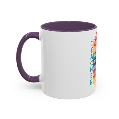 Teacher Appreciation Mug | Inspirational Teacher Gift Coffee Cup |  Classroom Desk Mug for Educators | Teacher Appreciation Coffee Mug | Colorful Acrostic |  Thoughtful | Encouraging | Amazing| 11oz...