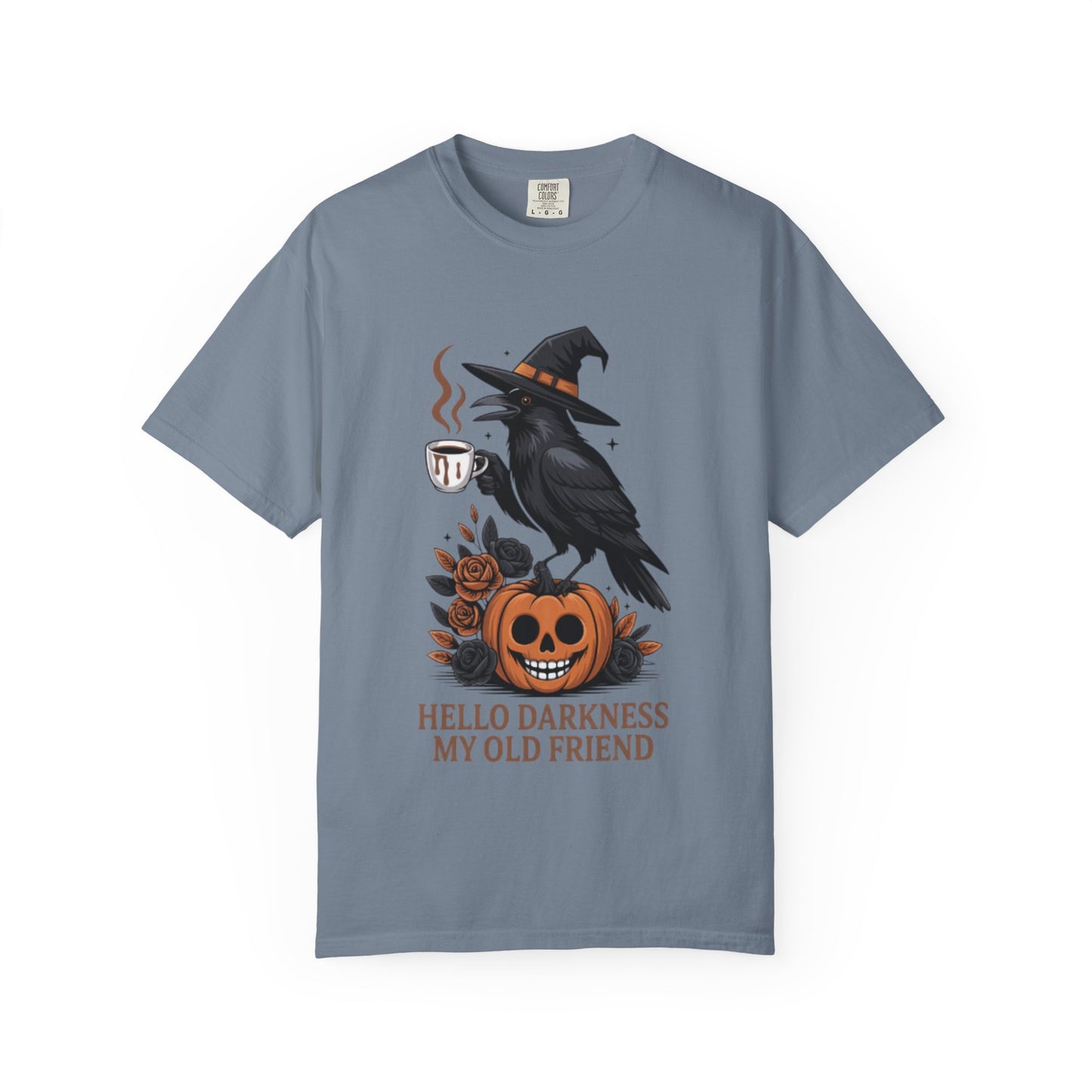 Halloween T-Shirt | Witchy Raven Pumpkin Graphic Tee | Unisex  T-shirt