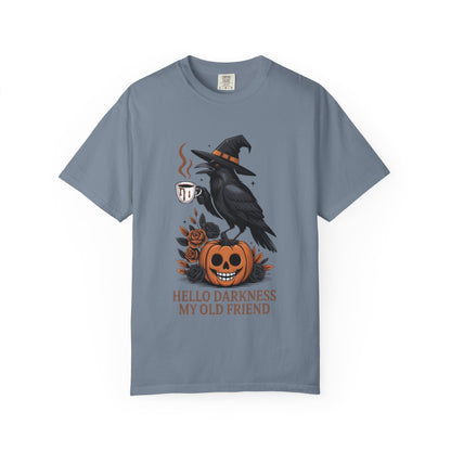 Halloween T-Shirt | Witchy Raven Pumpkin Graphic Tee | Unisex  T-shirt