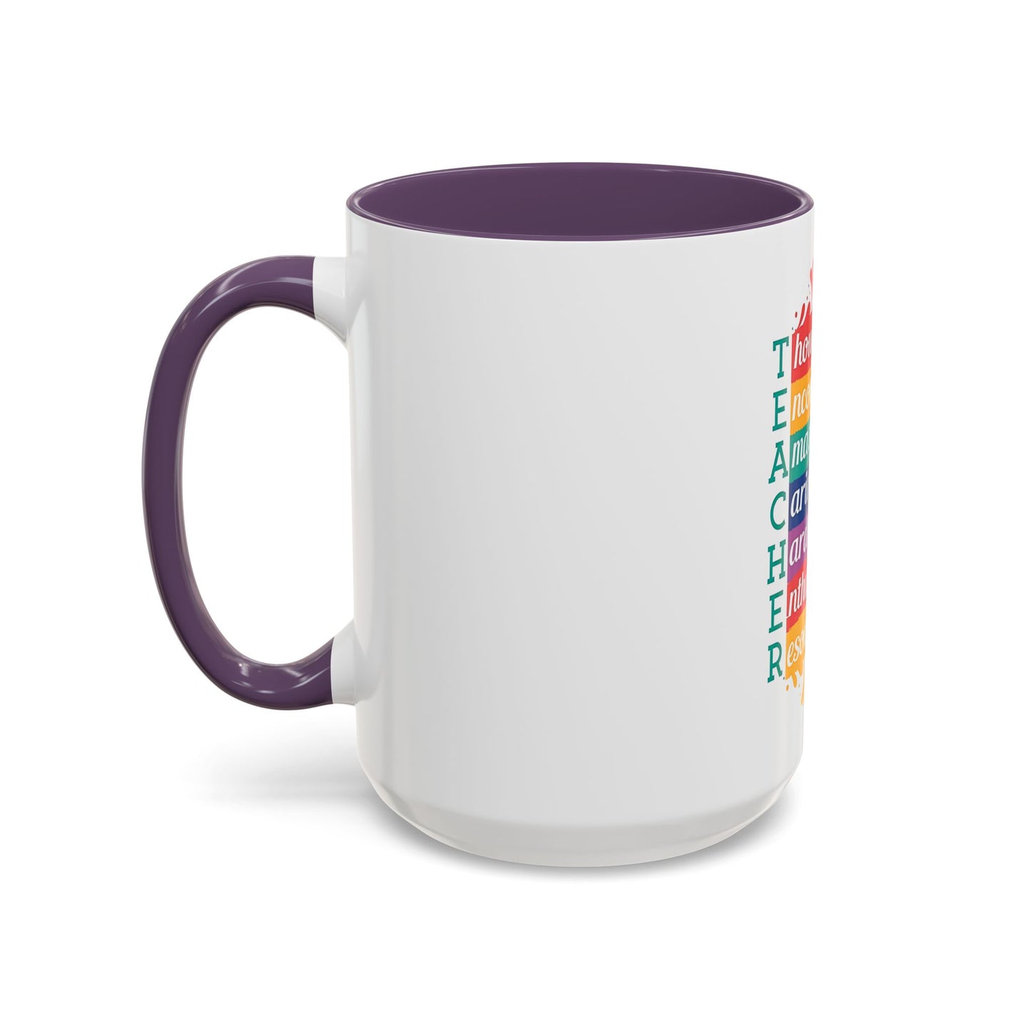 Teacher Appreciation Mug | Inspirational Teacher Gift Coffee Cup |  Classroom Desk Mug for Educators | Teacher Appreciation Coffee Mug | Colorful Acrostic |  Thoughtful | Encouraging | Amazing| 11oz...