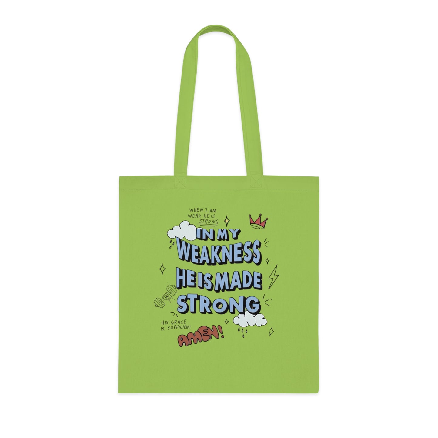Christian Faith Canvas Tote Bag for Church | Everyday Use Tote | Cotton Tote | Christian Tote Bag