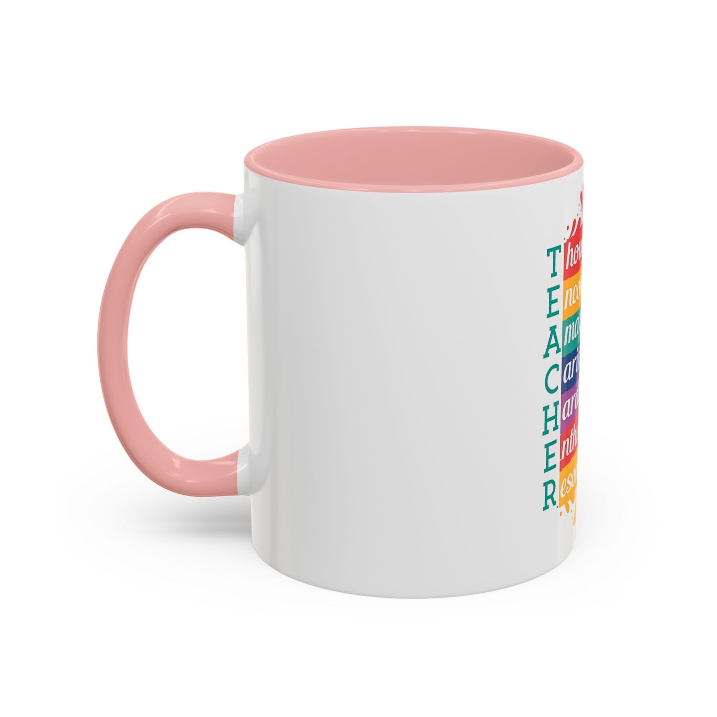 Teacher Appreciation Mug | Inspirational Teacher Gift Coffee Cup |  Classroom Desk Mug for Educators | Teacher Appreciation Coffee Mug | Colorful Acrostic |  Thoughtful | Encouraging | Amazing| 11oz...