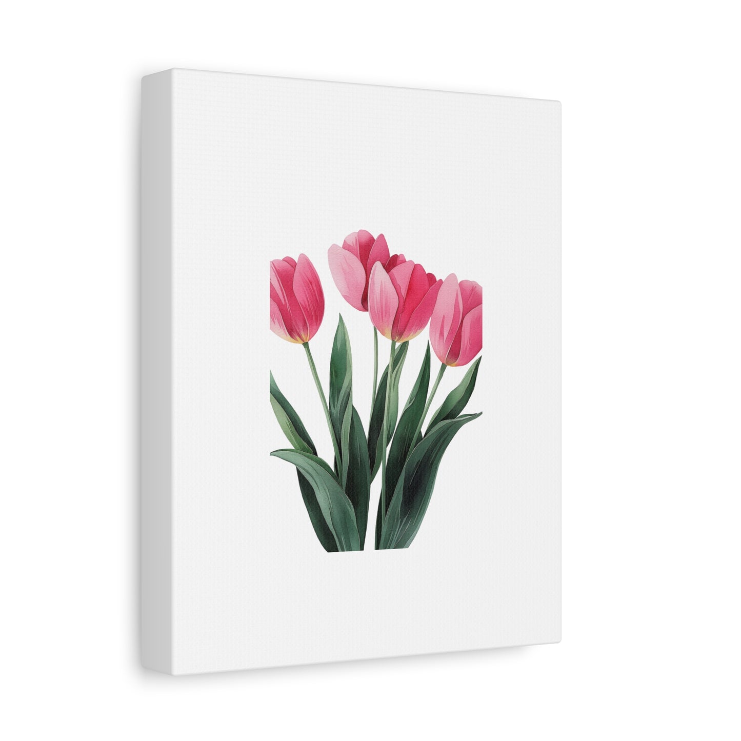 Pink Tulip Bouquet Wall Art Print | Elegant Floral Botanical Decor