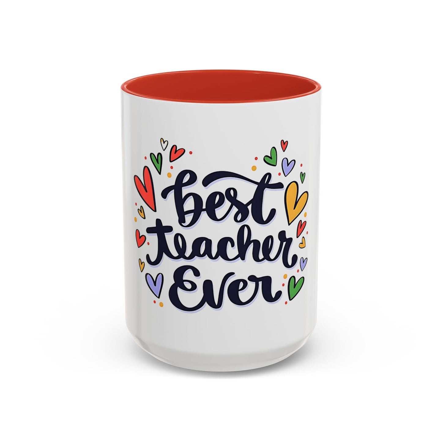 Teacher Appreciation Coffee Mug | Cute Gift for Teachers | Classroom Ceramic Cup | Accent Coffee Mug | 11oz | 15oz