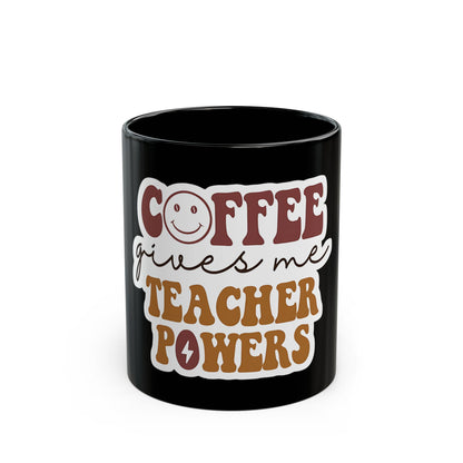 Funny Teacher Coffee Mug | Teacher Appreciation Gift | Ceramic Coffee Cup | Black Mug