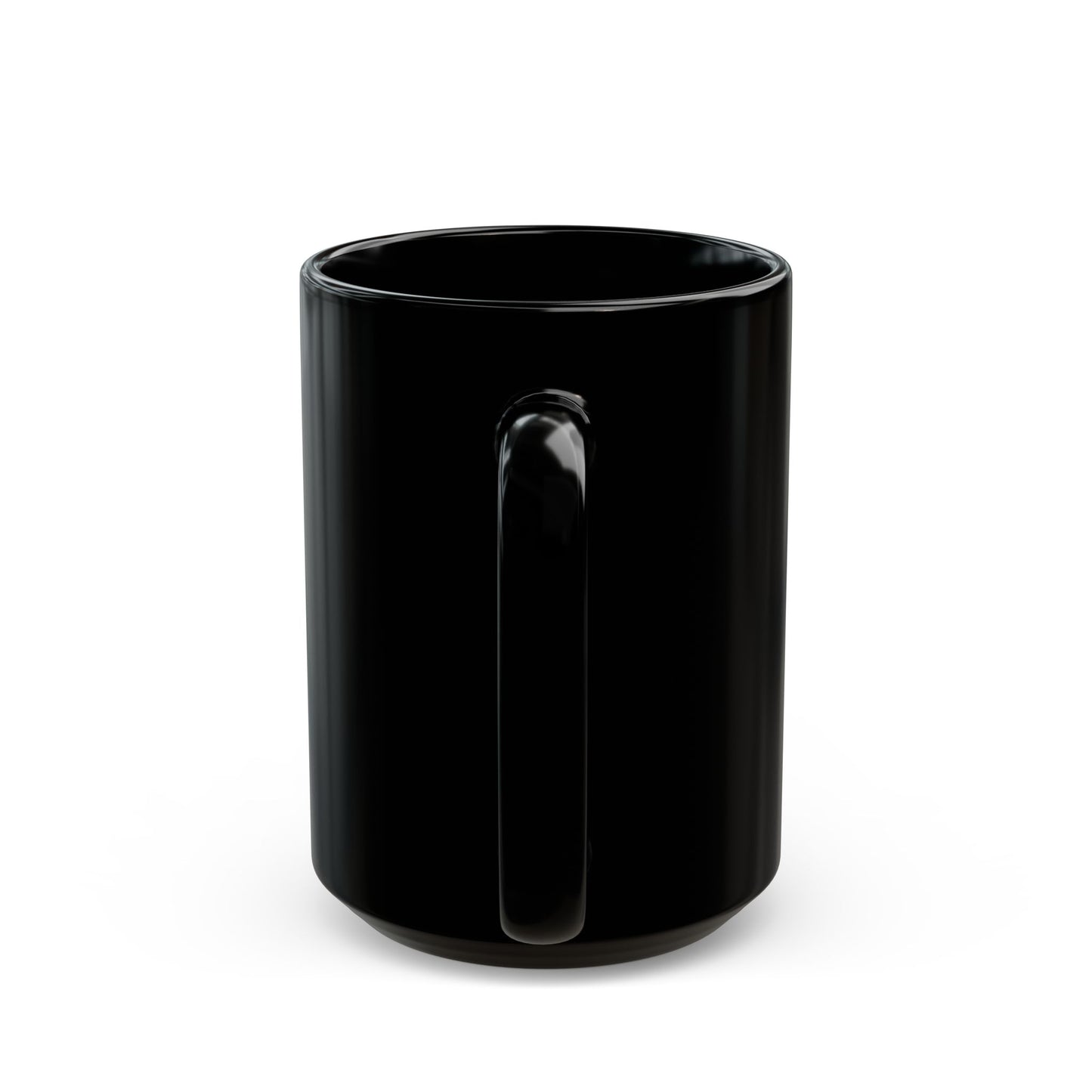 Retro Religious Gift Mug | Inspirational Black Mug | I'm Just Out Here Trusting God |  Floral Faith Coffee Cup