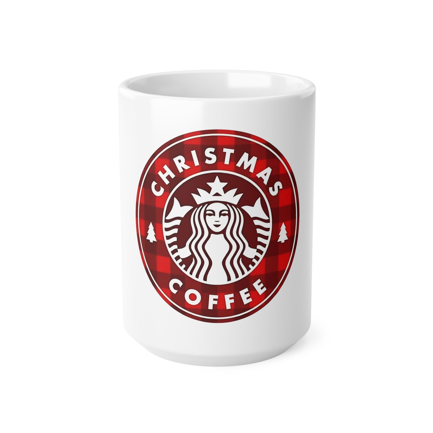 Christmas Coffee Mug | Buffalo Plaid Holiday Coffee Cup | Festive Christmas Mug | Cozy Winter Drinkware | Christmas Gift for Coffee Lovers | 11oz | 15oz