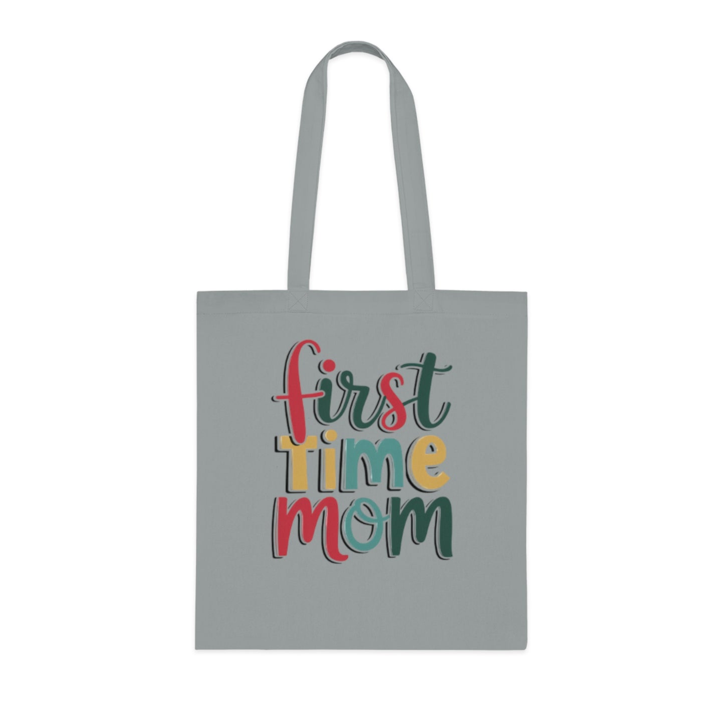 First Time Mom Cotton Tote Bag | Cute New Mom Gift  |Pregnancy gift | First time mama | Soft aesthetic mom tote |Trendy mom tote |  Postpartum gift & Mother’s Day