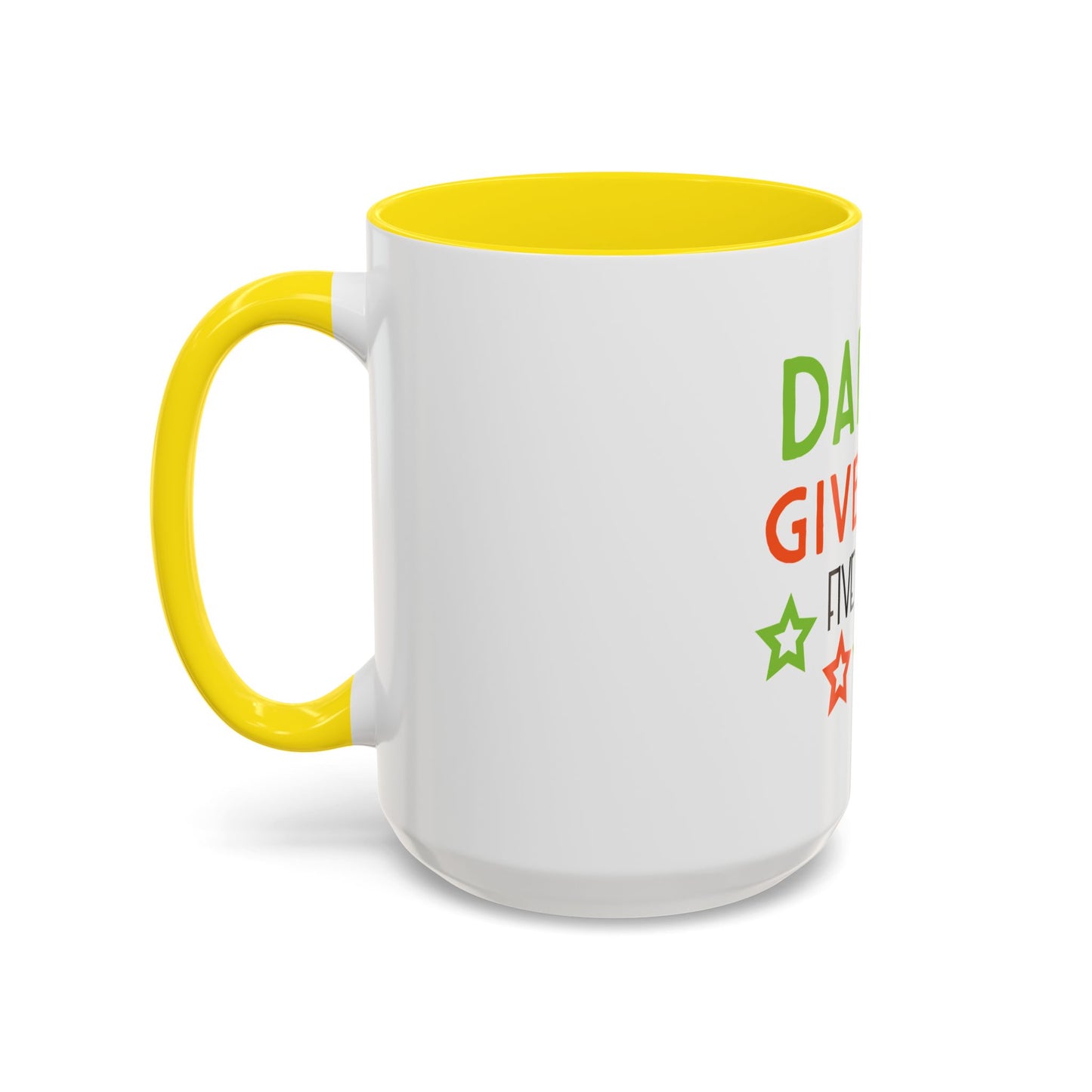 Coffee Cup | Dad I Will Give You Five Stars Mug | Funny Dad Gift | Father’s Day Mug | Cute Gift for Dad from Kids | Dad Coffee Mug