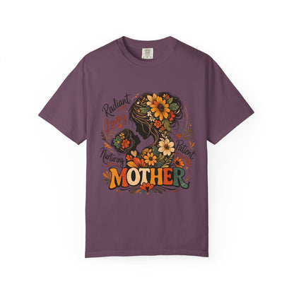 Radiant Loving Mother Graphic T-Shirt | Floral Mom Appreciation Tee