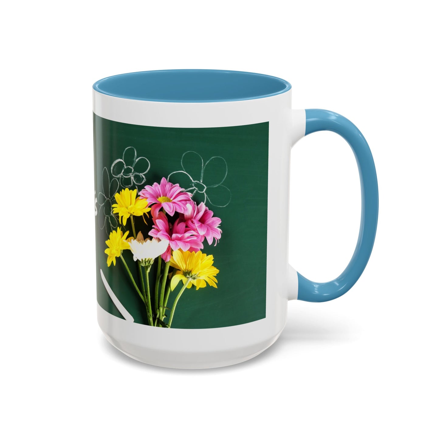 Best Teacher Ever Mug | Cute Appreciation Gift for Teachers | Thank You Gift Idea | Accent Coffee Mug | 11oz | 15oz