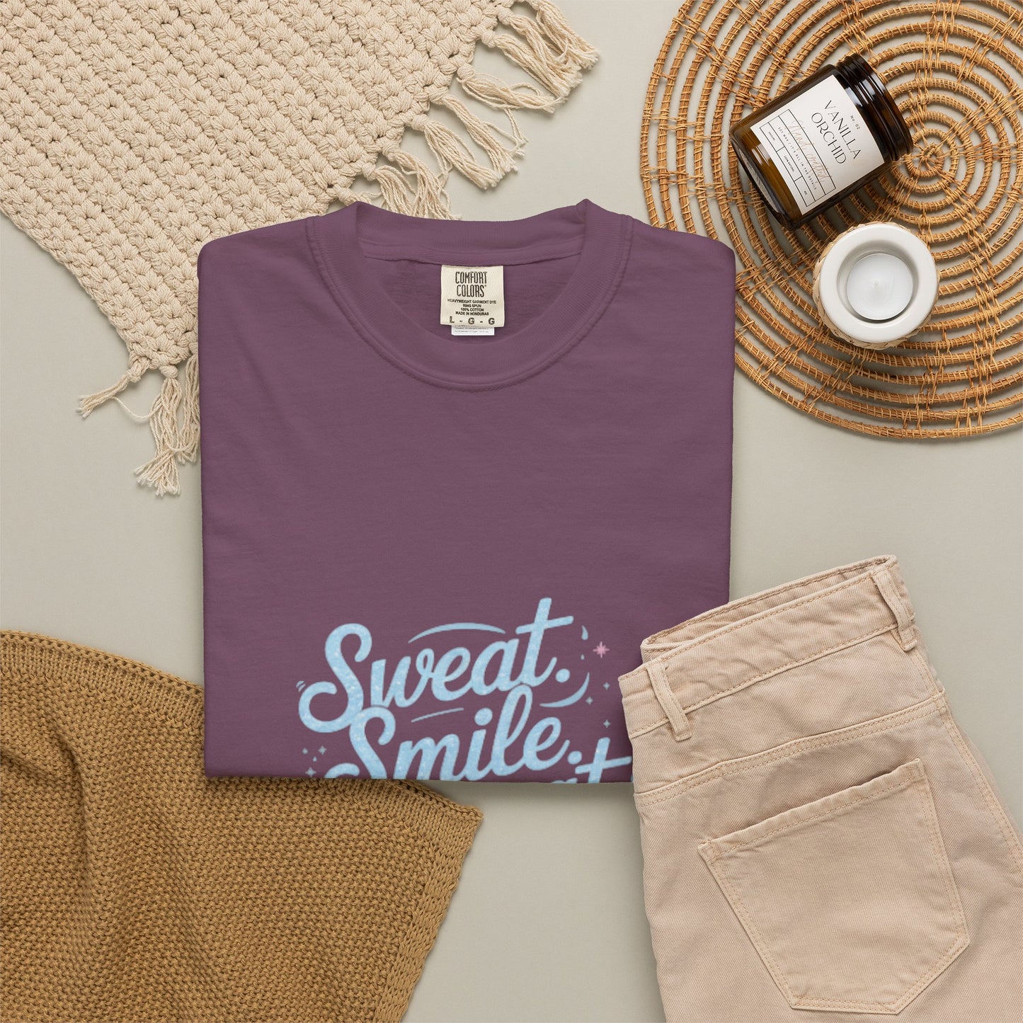 Motivational Mom Fitness Tee | Garment-Dyed T-shirt