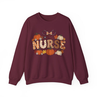 Nurse | Halloween Sweatshirt | Ghost Sweatshirt | Fall Sweatshirt | Pumpkin Sweatshirt | Cozy Sweatshirt | Halloween Top | Halloween Party