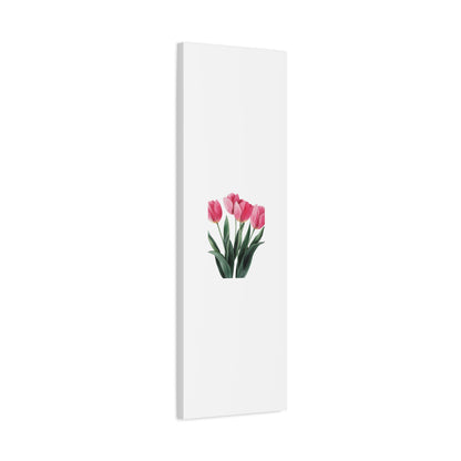 Pink Tulip Bouquet Wall Art Print | Elegant Floral Botanical Decor