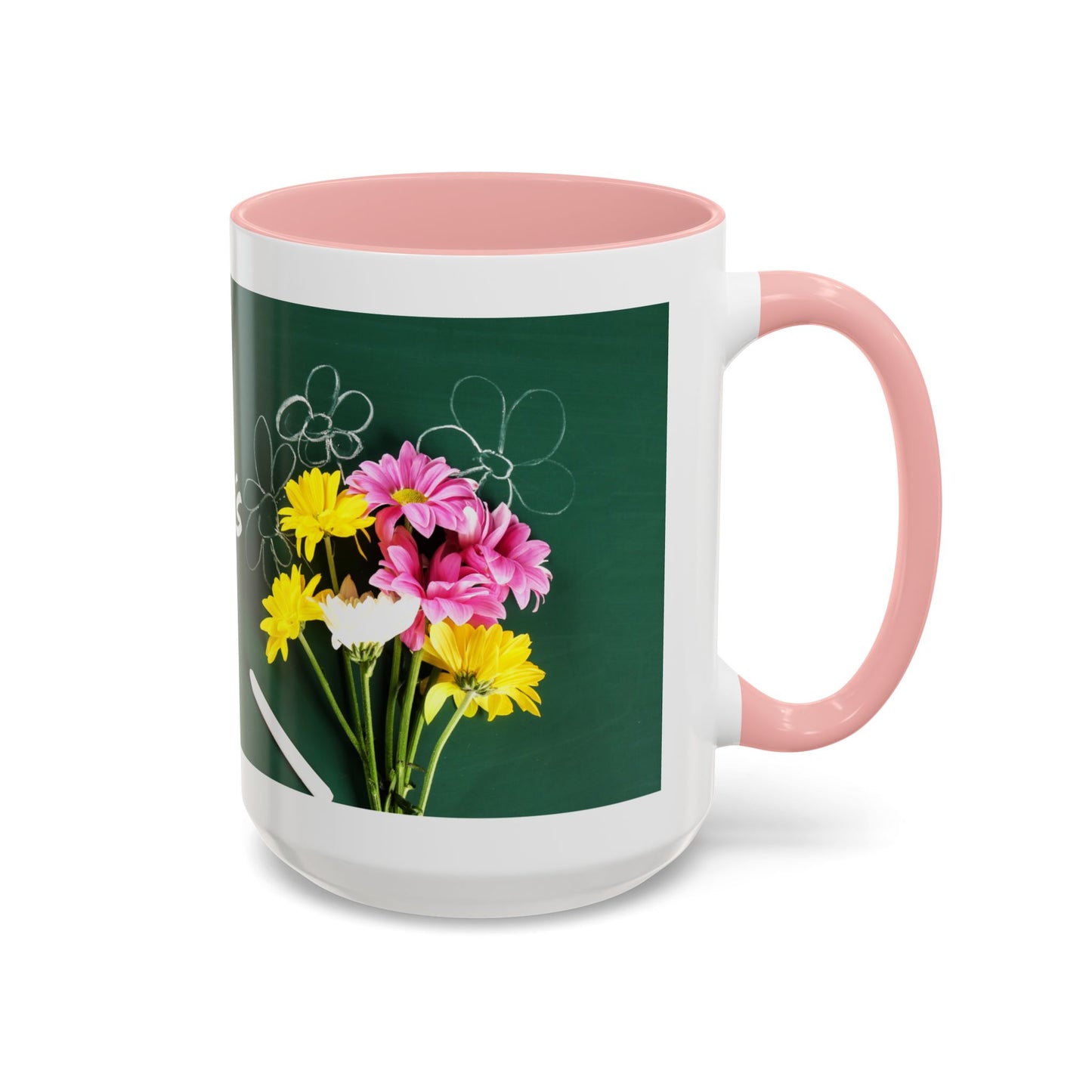 Best Teacher Ever Mug | Cute Appreciation Gift for Teachers | Thank You Gift Idea | Accent Coffee Mug | 11oz | 15oz