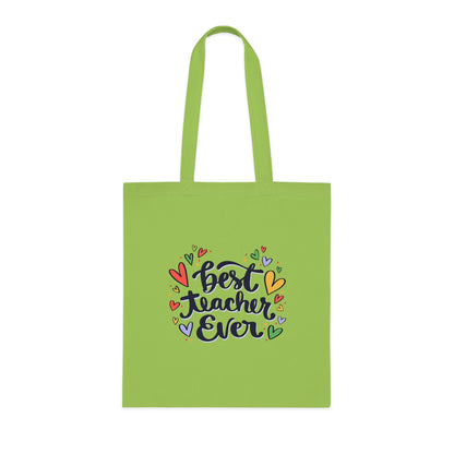 Cute Teacher Gift | Canvas Tote for School | Work | Everyday Use | Cotton Tote