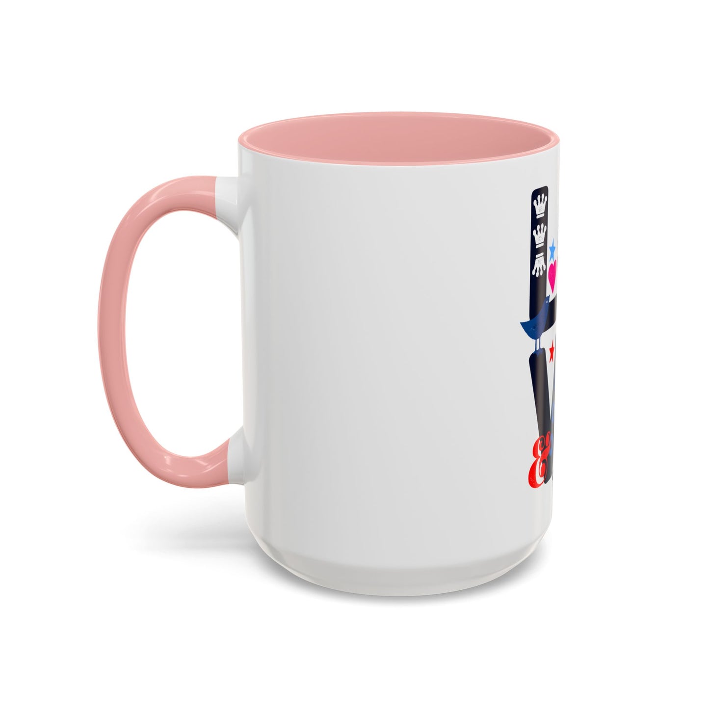 LOVE Floral Mug | Cute Aesthetic Coffee Cup with Heart | Rose Design | Gift for Her, Girlfriend, Wife | Stylish Ceramic Mug Accent Coffee Mug (11oz, 15oz)