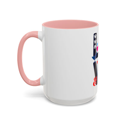 LOVE Floral Mug | Cute Aesthetic Coffee Cup with Heart | Rose Design | Gift for Her, Girlfriend, Wife | Stylish Ceramic Mug Accent Coffee Mug (11oz, 15oz)