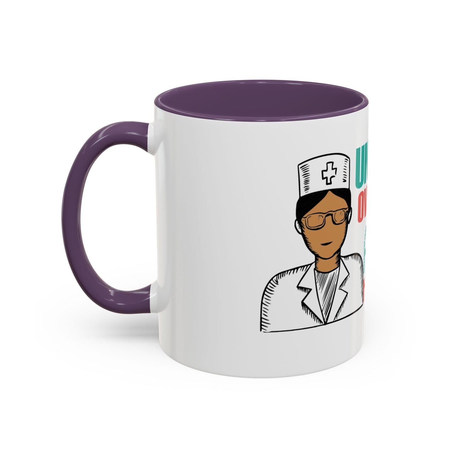 Funny Nurse Coffee Mug | RN Gift Cup | Nurse Appreciation Ceramic Mug | Accent Coffee Mug | 11 | 15oz