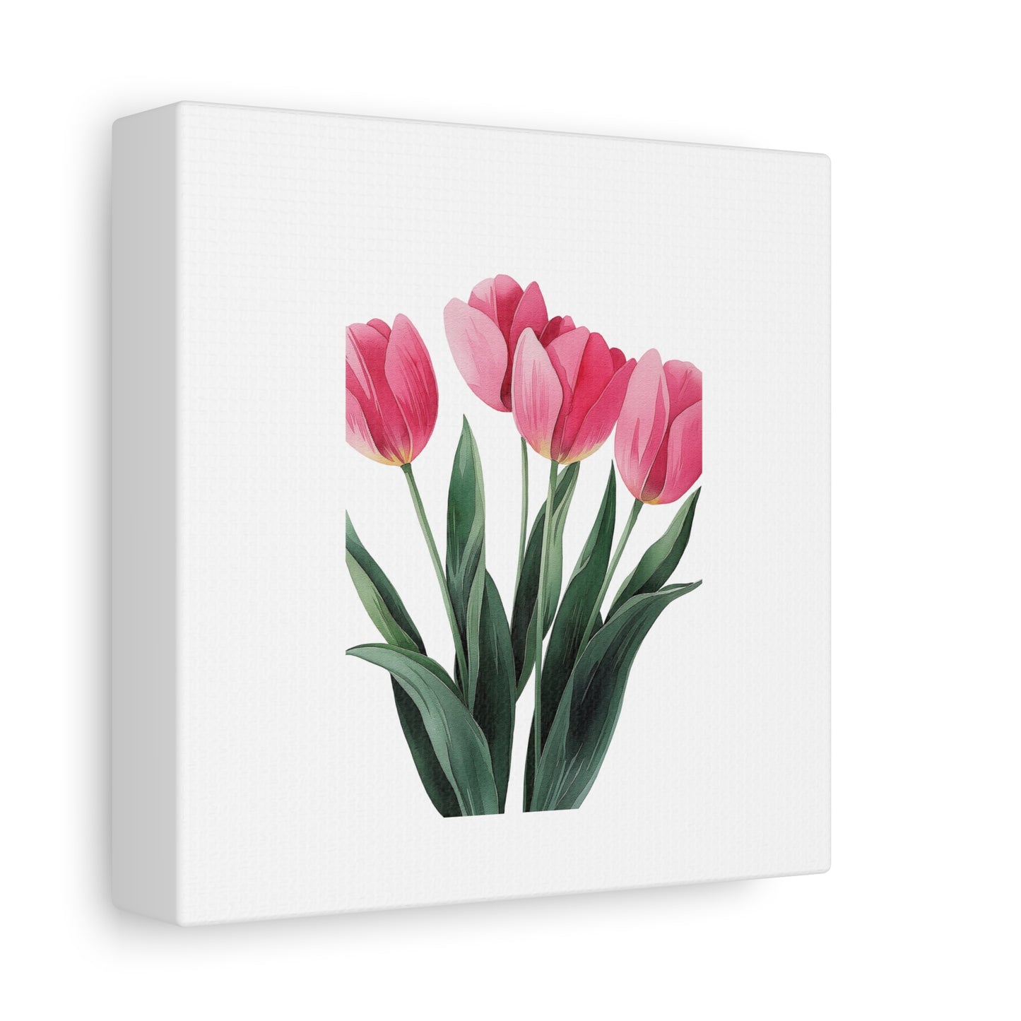 Pink Tulip Bouquet Wall Art Print | Elegant Floral Botanical Decor