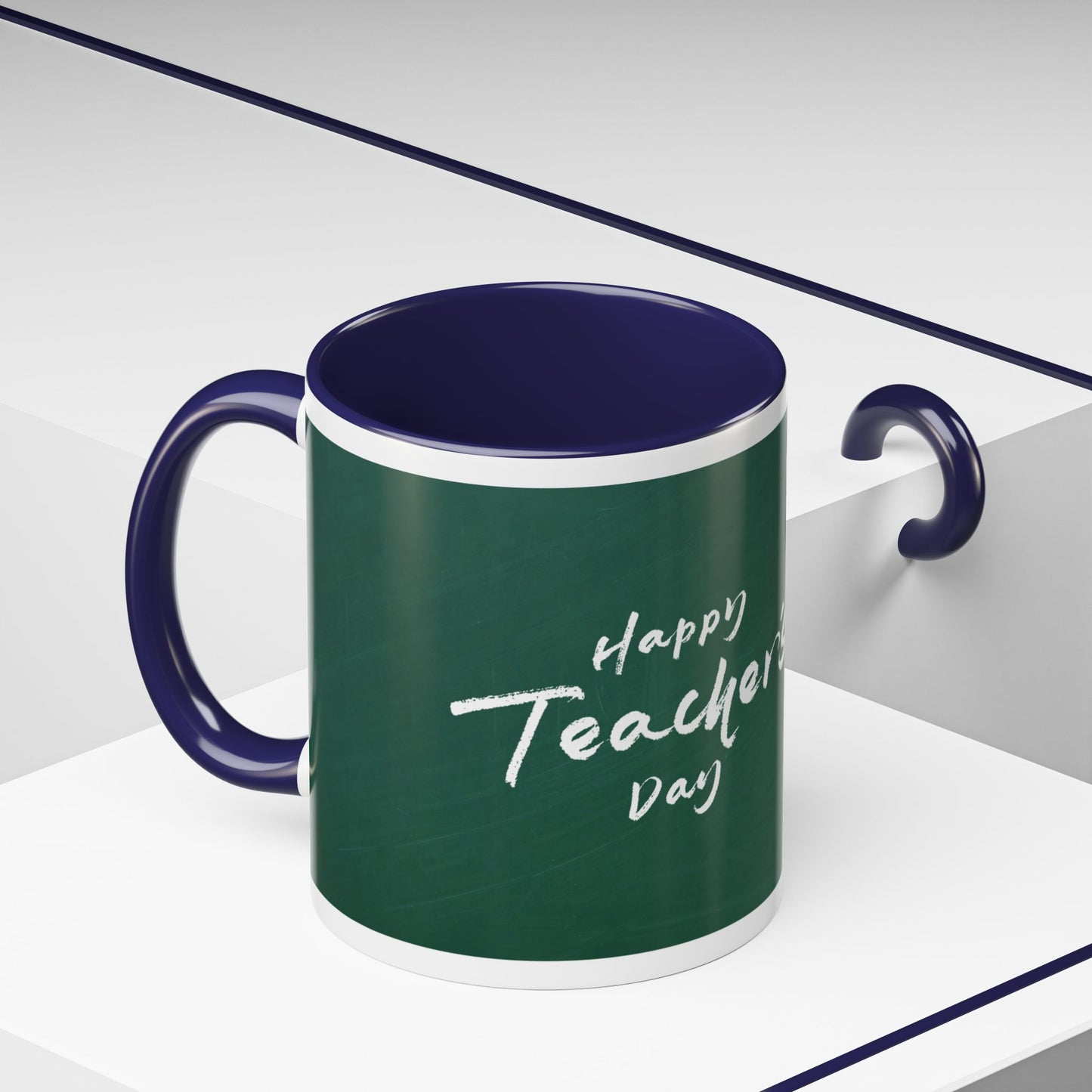 Best Teacher Ever Mug | Cute Appreciation Gift for Teachers | Thank You Gift Idea | Accent Coffee Mug | 11oz | 15oz