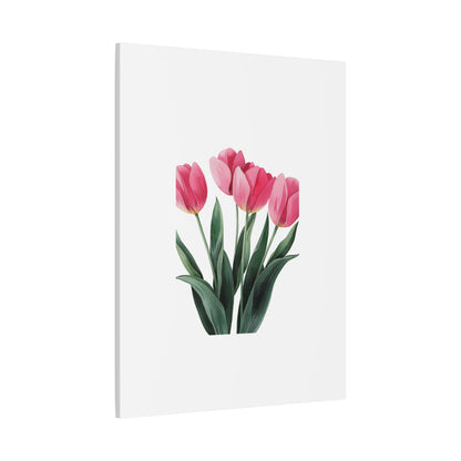 Pink Tulip Bouquet Wall Art Print | Elegant Floral Botanical Decor