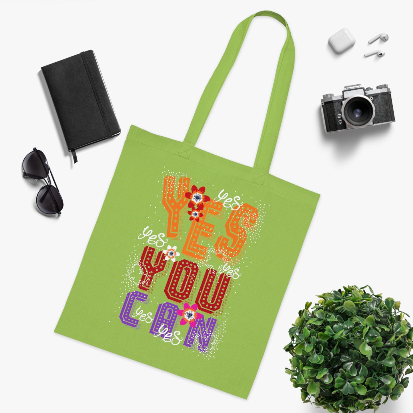 Motivational Canvas Tote Bag for Women, Work, School & Everyday Use | Cotton Tote