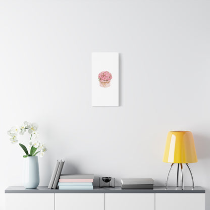 Pink Rose Bouquet Box Wall Art Print | Elegant Floral Gift Decor | Matte Canvas