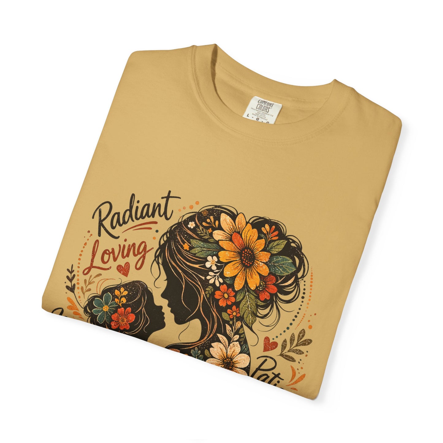 Radiant Loving Mother Graphic T-Shirt | Floral Mom Appreciation Tee