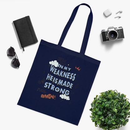 Christian Faith Canvas Tote Bag for Church | Everyday Use Tote | Cotton Tote | Christian Tote Bag
