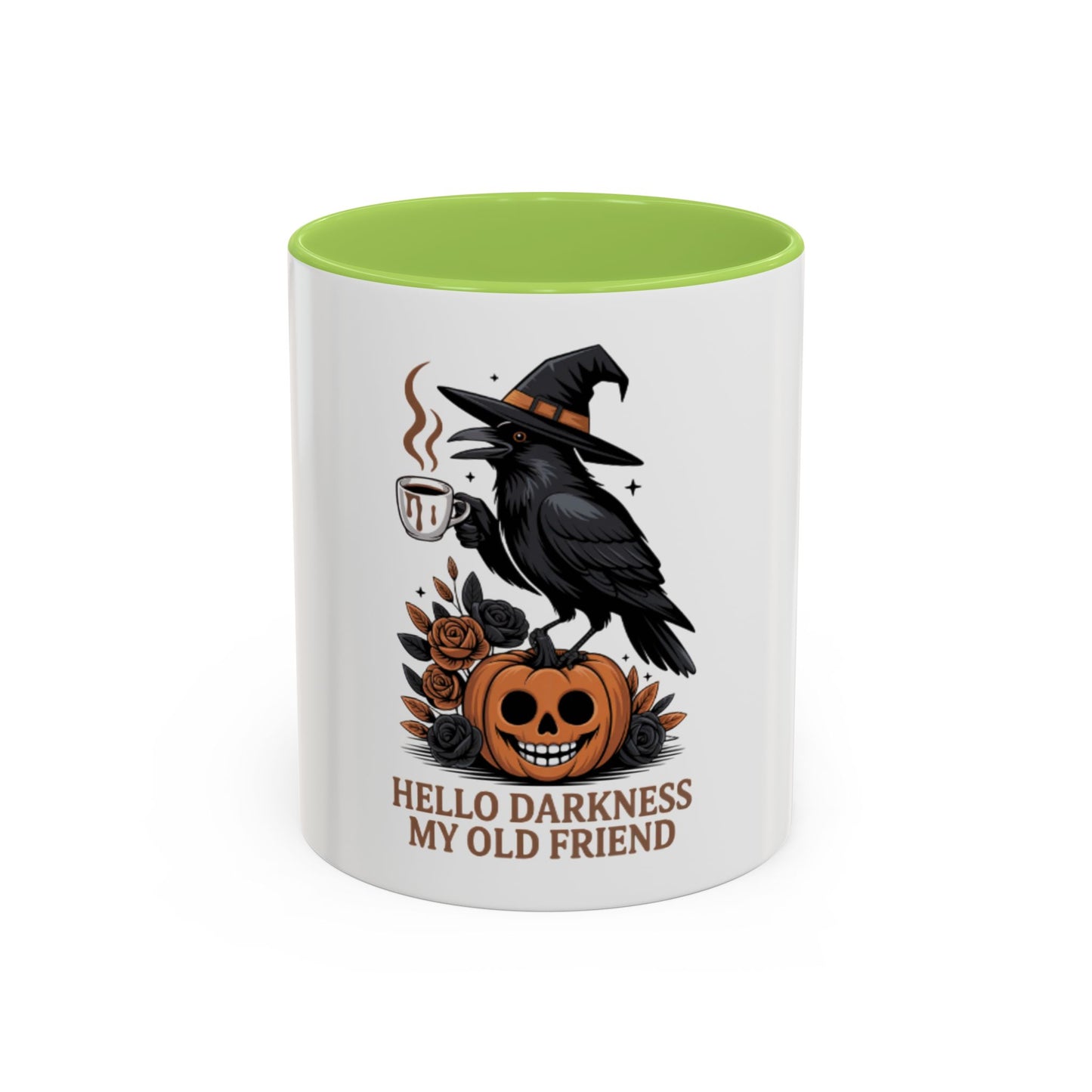 Gothic Raven Halloween Coffee Mug | Spooky Crow Ceramic Cup | Coffee Mug  | 11oz