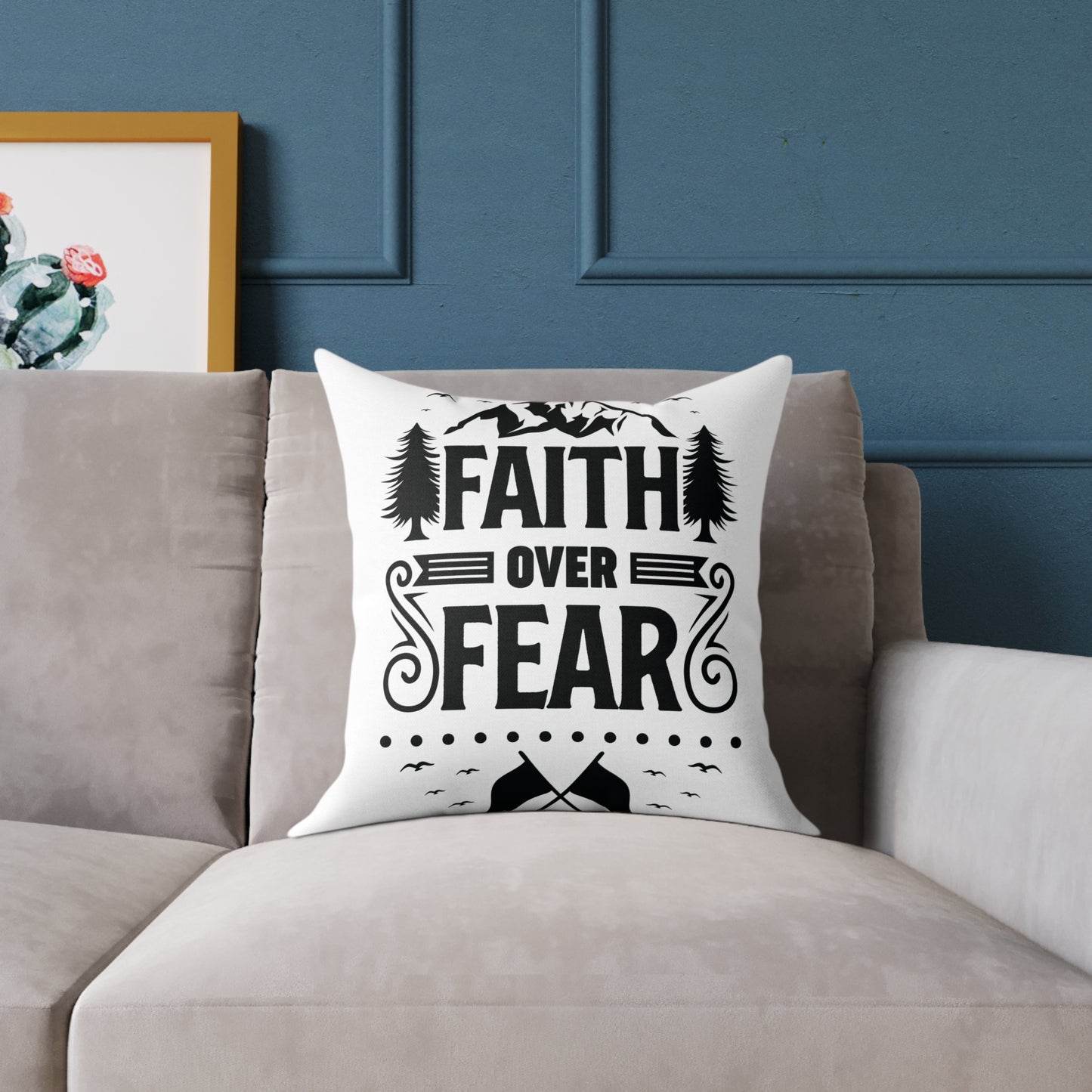 Square Poly Canvas Pillow