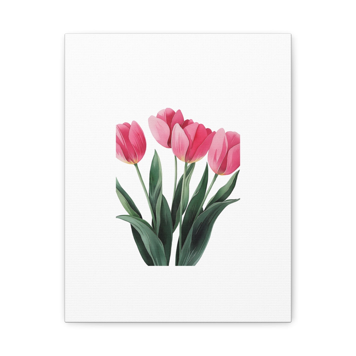 Pink Tulip Bouquet Wall Art Print | Elegant Floral Botanical Decor