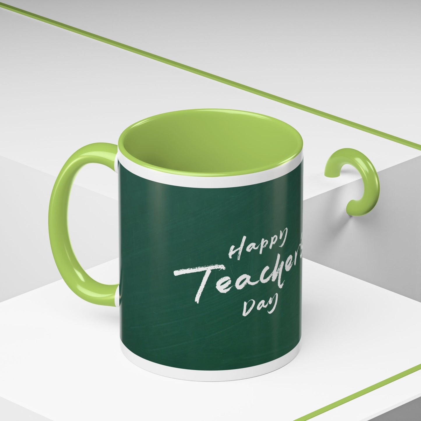 Best Teacher Ever Mug | Cute Appreciation Gift for Teachers | Thank You Gift Idea | Accent Coffee Mug | 11oz | 15oz