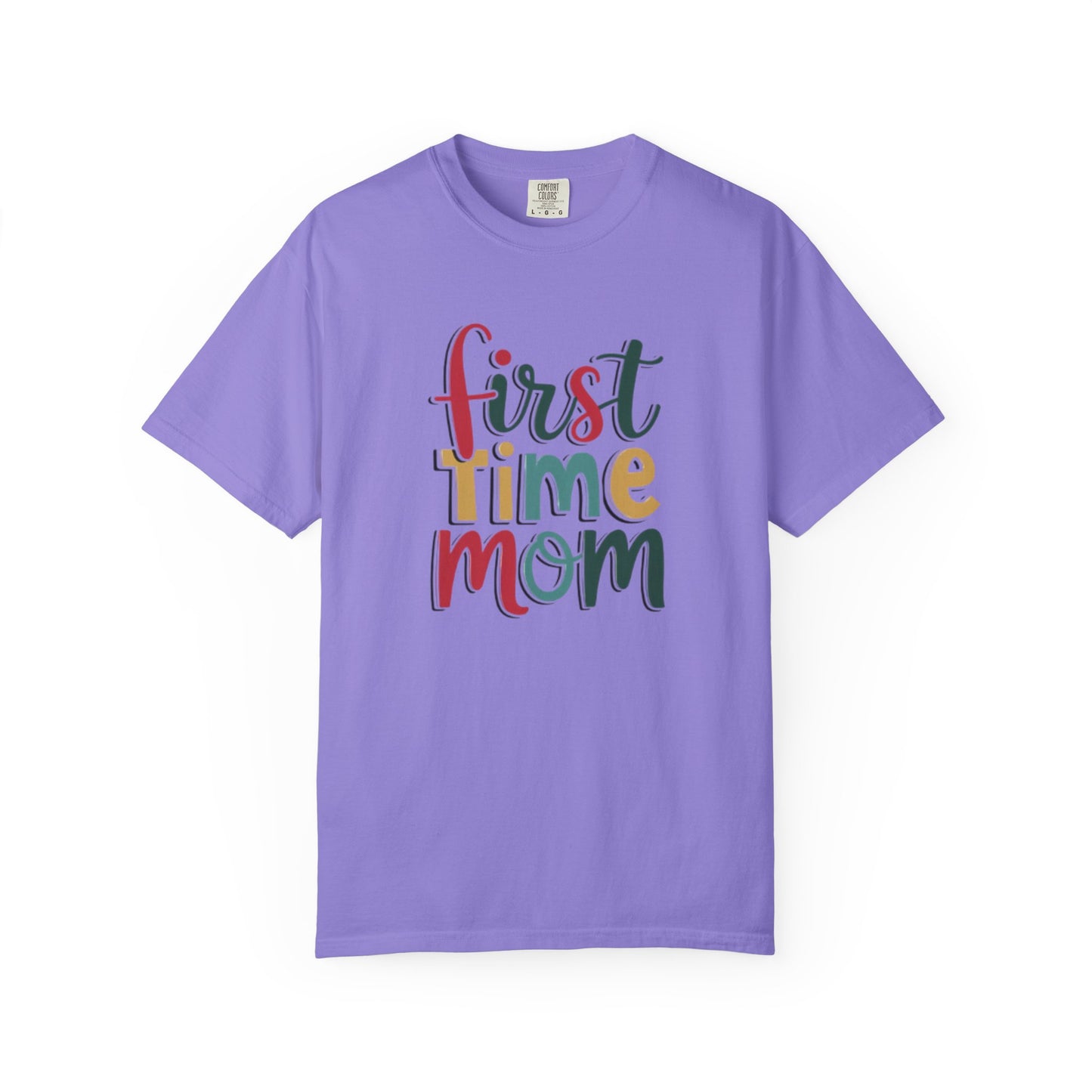 First Time Mama Tee | Trendy Motherhood Shirt for New Moms | Gift for Her | New Mom T-Shirt |‘First Time Mom’ Cute Graphic Tee | Perfect Baby Shower Gift