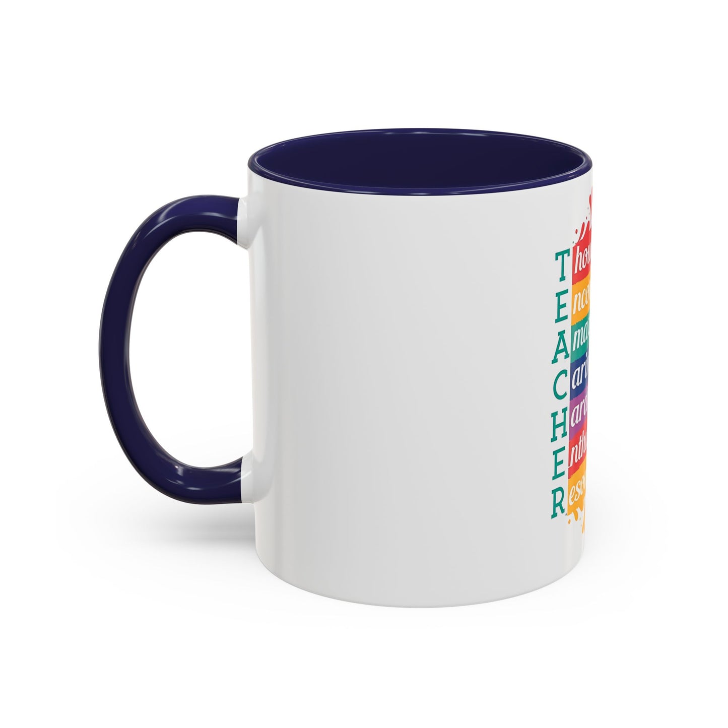 Teacher Appreciation Mug | Inspirational Teacher Gift Coffee Cup |  Classroom Desk Mug for Educators | Teacher Appreciation Coffee Mug | Colorful Acrostic |  Thoughtful | Encouraging | Amazing| 11oz...