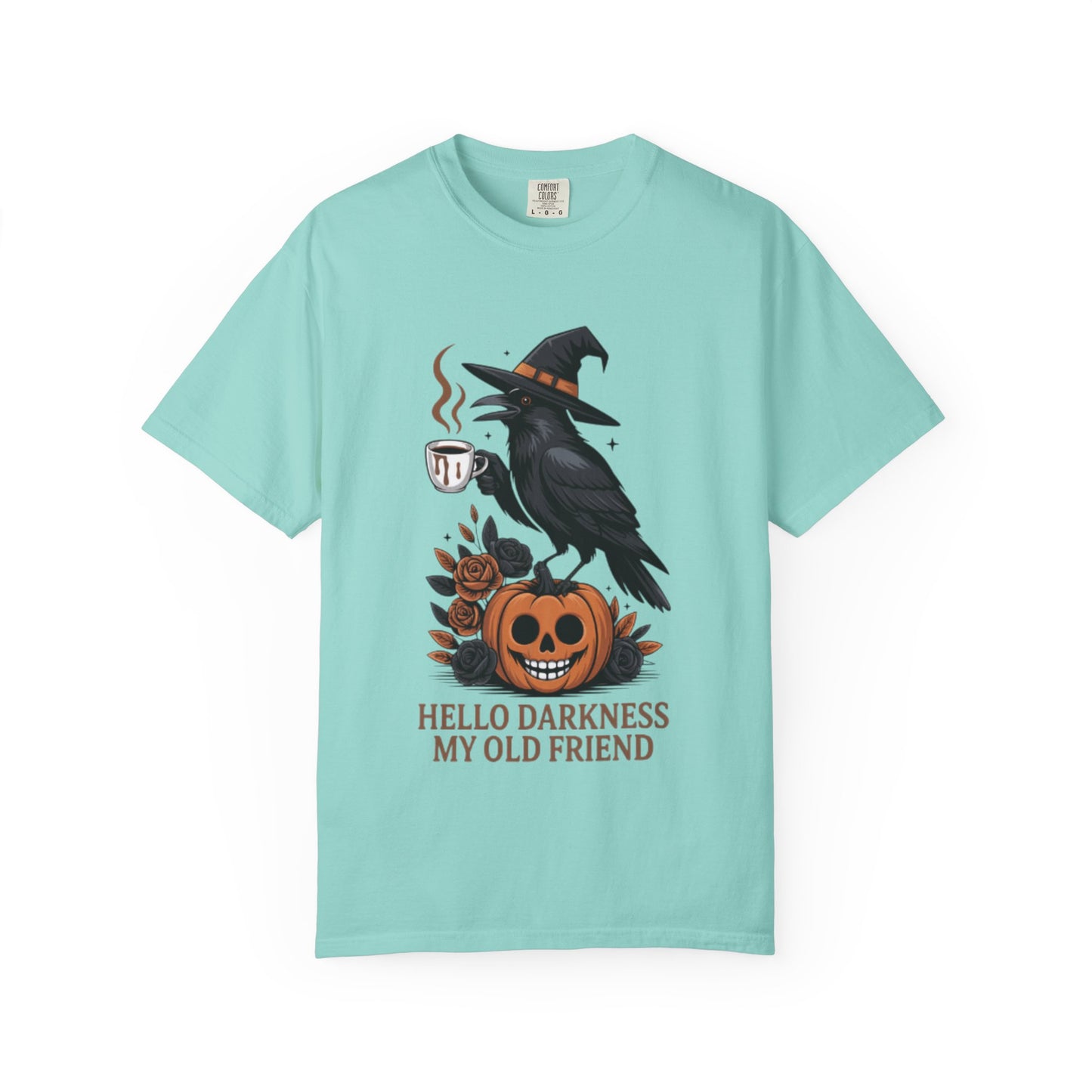 Halloween T-Shirt | Witchy Raven Pumpkin Graphic Tee | Unisex  T-shirt