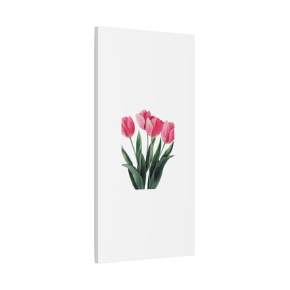 Pink Tulip Bouquet Wall Art Print | Elegant Floral Botanical Decor