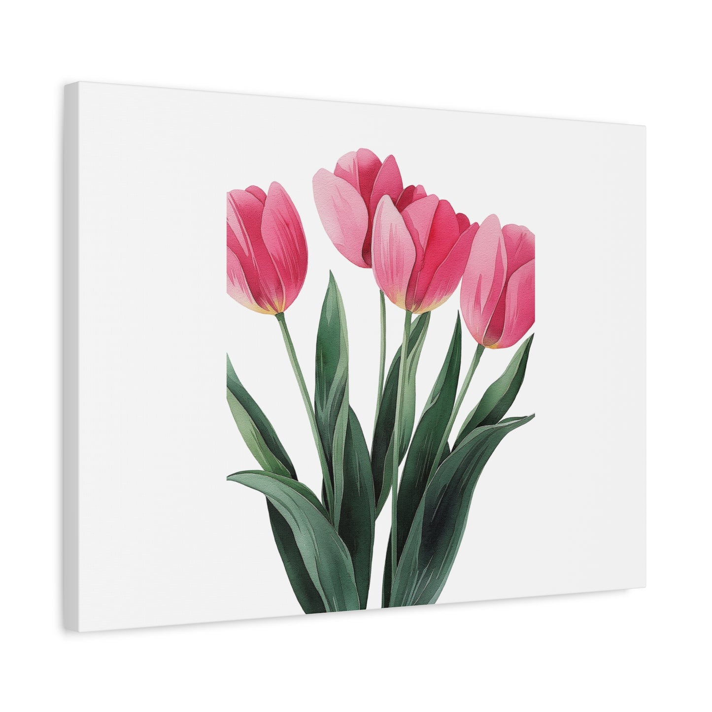 Pink Tulip Bouquet Wall Art Print | Elegant Floral Botanical Decor