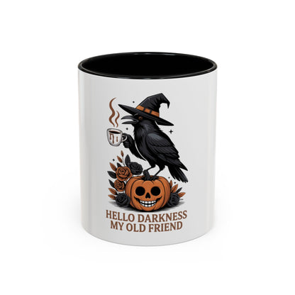 Gothic Raven Halloween Coffee Mug | Spooky Crow Ceramic Cup | Coffee Mug  | 11oz