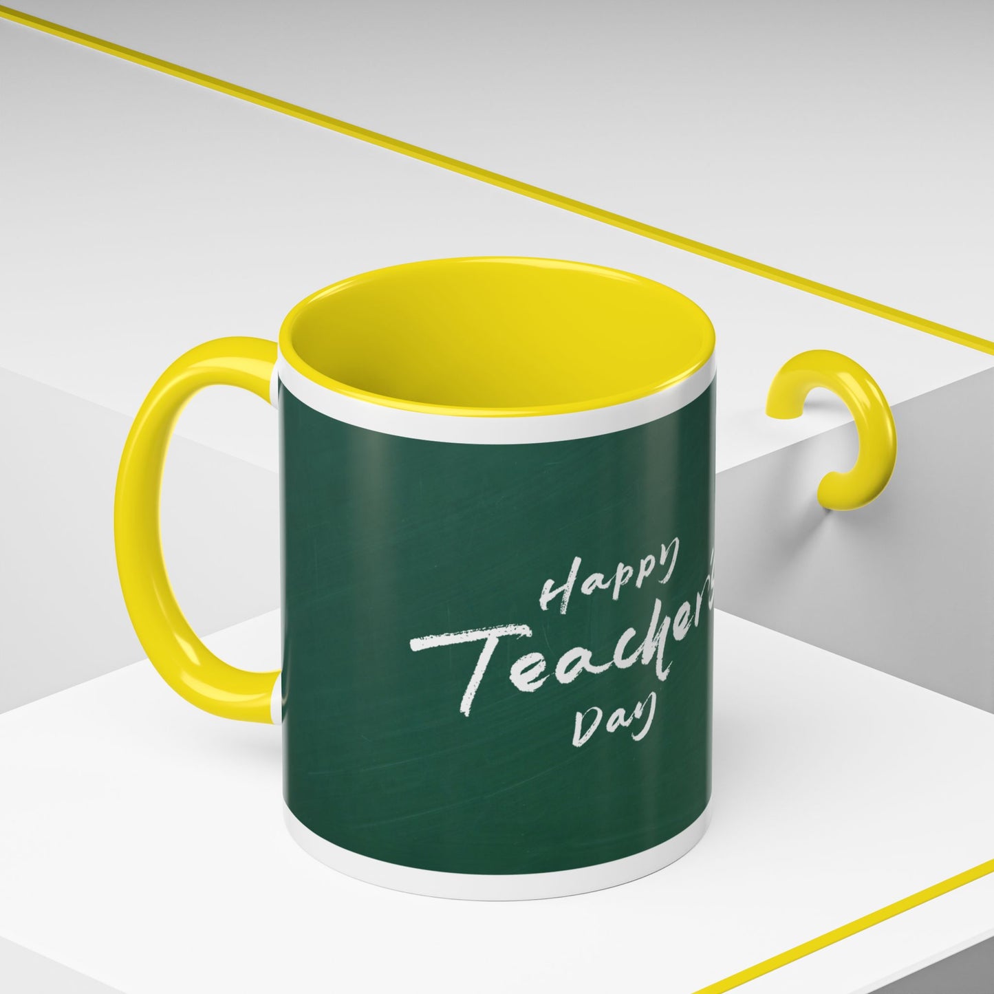 Best Teacher Ever Mug | Cute Appreciation Gift for Teachers | Thank You Gift Idea | Accent Coffee Mug | 11oz | 15oz