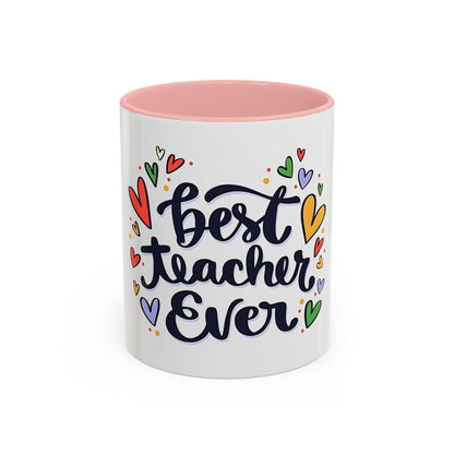 Teacher Appreciation Coffee Mug | Cute Gift for Teachers | Classroom Ceramic Cup | Accent Coffee Mug | 11oz | 15oz