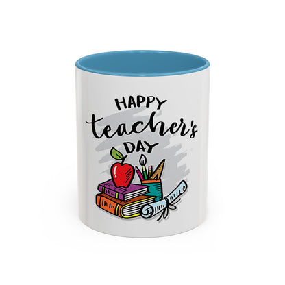 Happy Teacher’s Day Mug | Teacher Appreciation Coffee Mug | Cute Classroom Gift, Ceramic Teacher Cup
